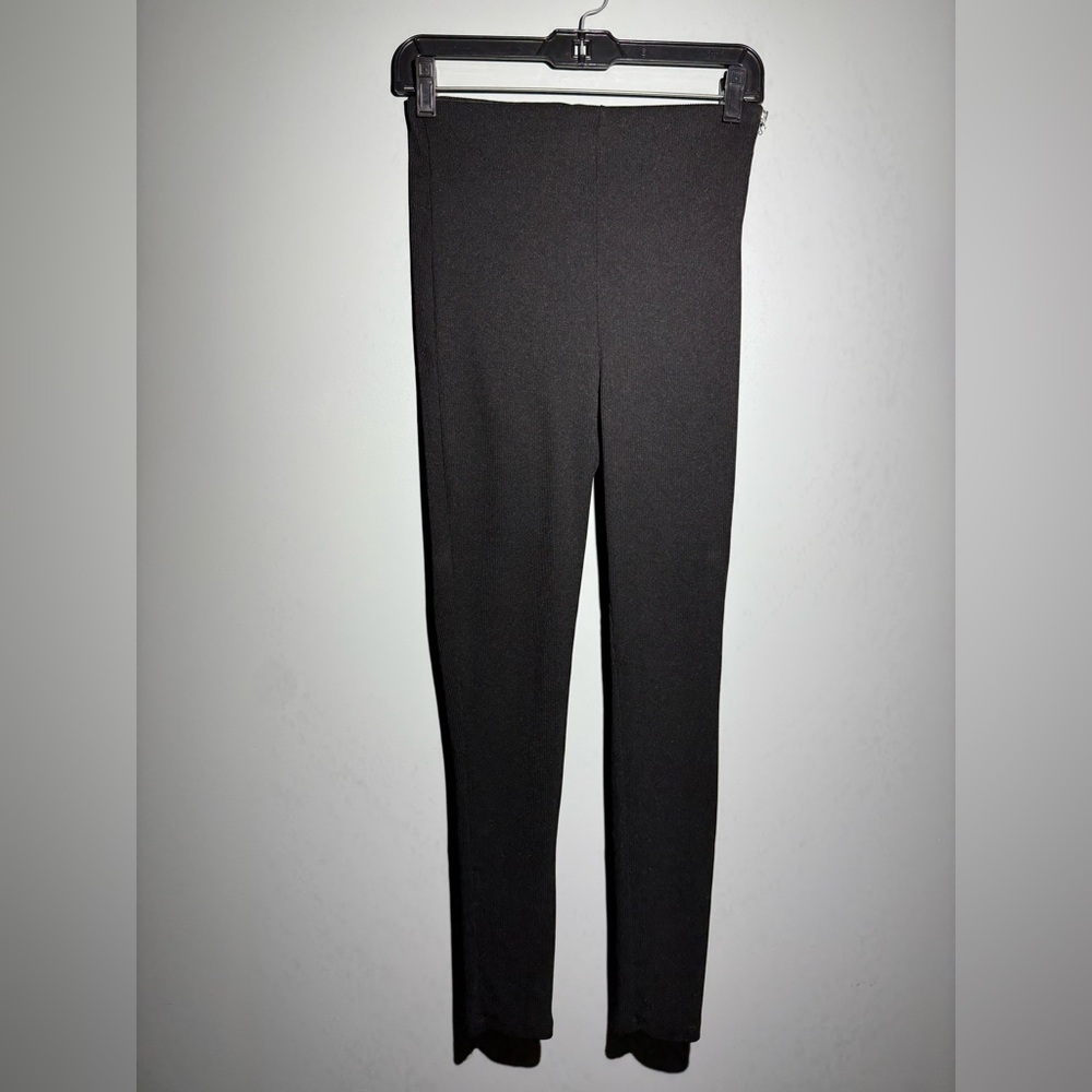 Zara Black Leggings Stretchy Minimalist Design